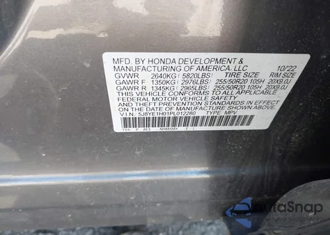 2023 Acura Mdx A-Spec from USA, damaged, VIN 5J8YE1H01PL012280